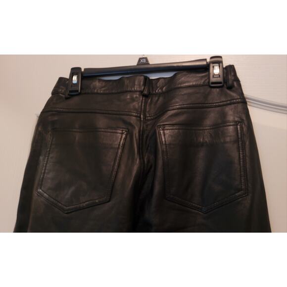 Hugo Buscati Collection Vintage Black Leather Pants Women's Size 8 - Picture 5 of 16